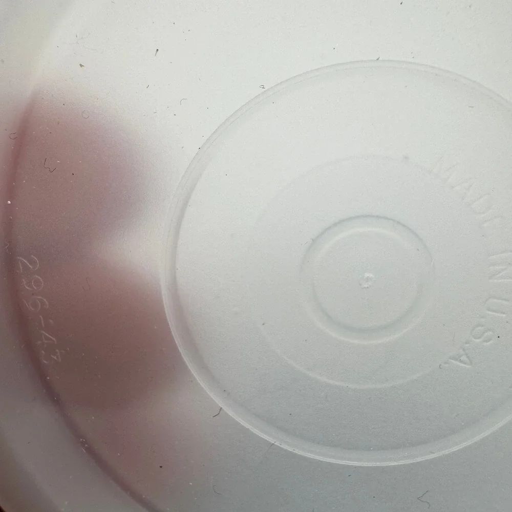 Tupperware Replacement Lids Set 7 Clear 296-43 1347-2 Vintage Kitchen Storage